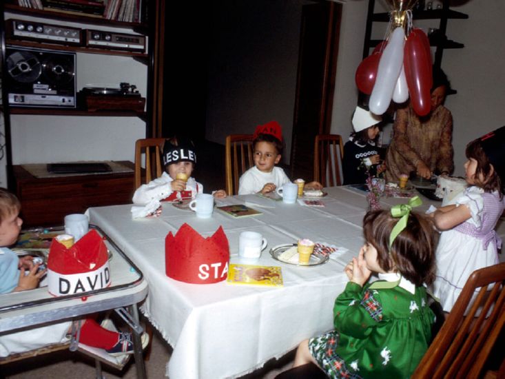  at Anita's  fourth birthday, May 1973